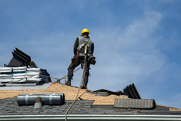 Professional Roofing technician working in Line Lexington, PA